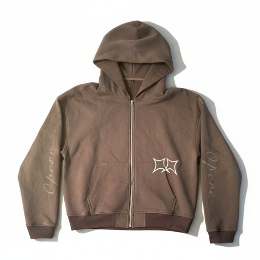 GENESIS: "UMBER" ZIP-UP